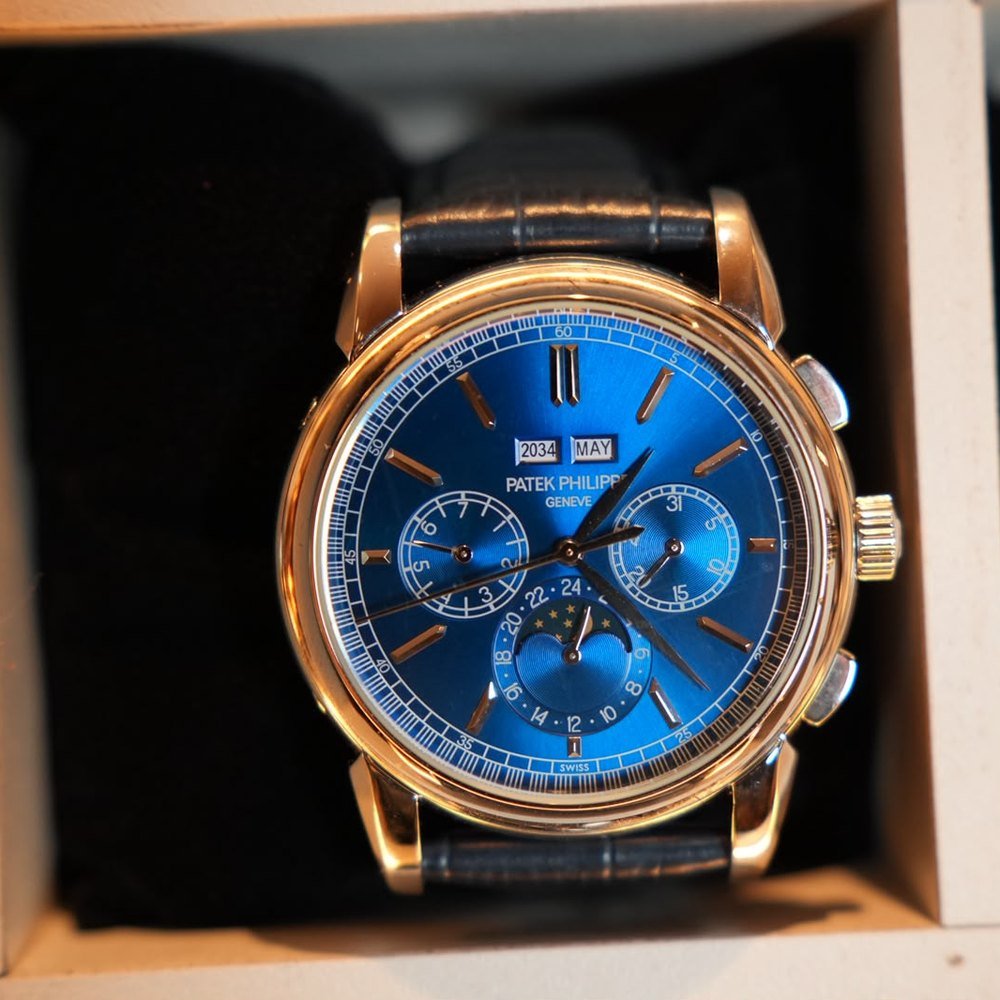 Patek Philippe Calendário Perpétuo Cronógrafo Azul